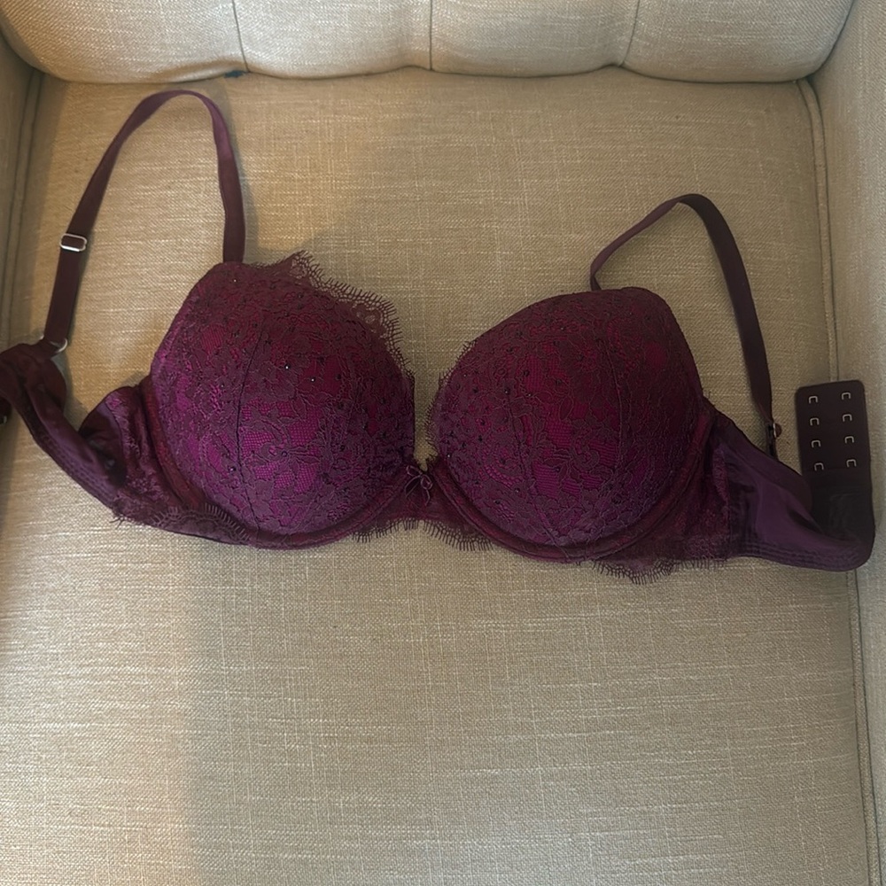 Victoria’s Secret Push Up Bra - Purple Bedazzled
